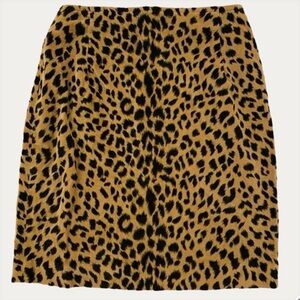 Vintage Cambridge Collection Leopard Skirt